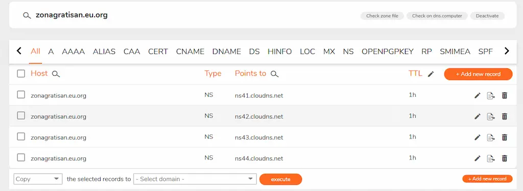 ClouDNS domain gratis selamanya