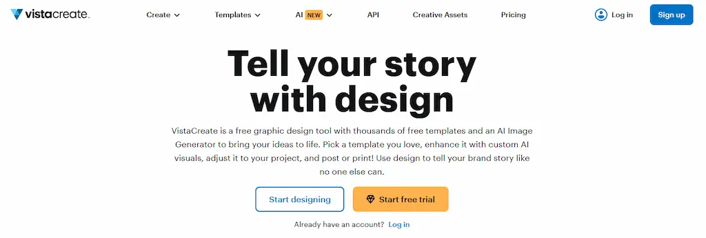 VistaCreate Software Design Grafis Gratis