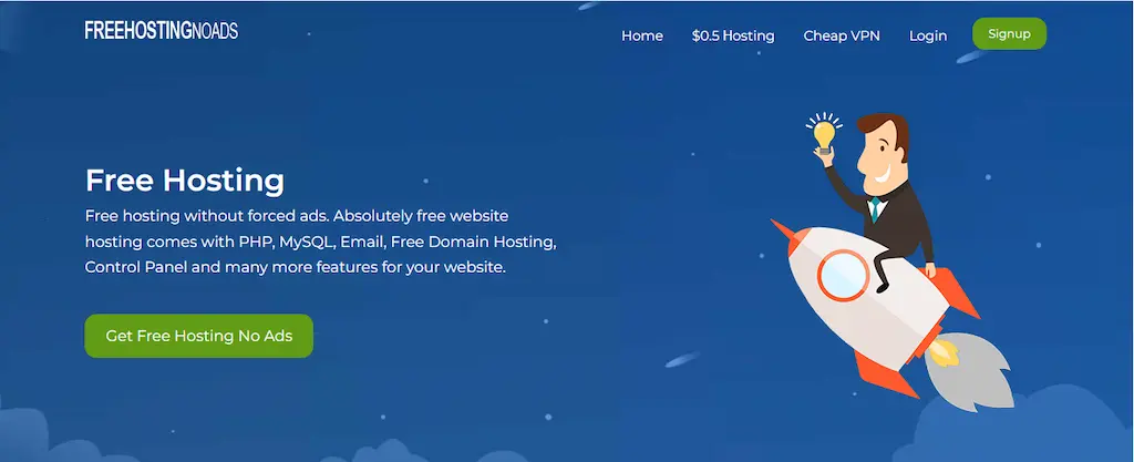 FreeHostingNoAds Hosting Gratis Terbaik