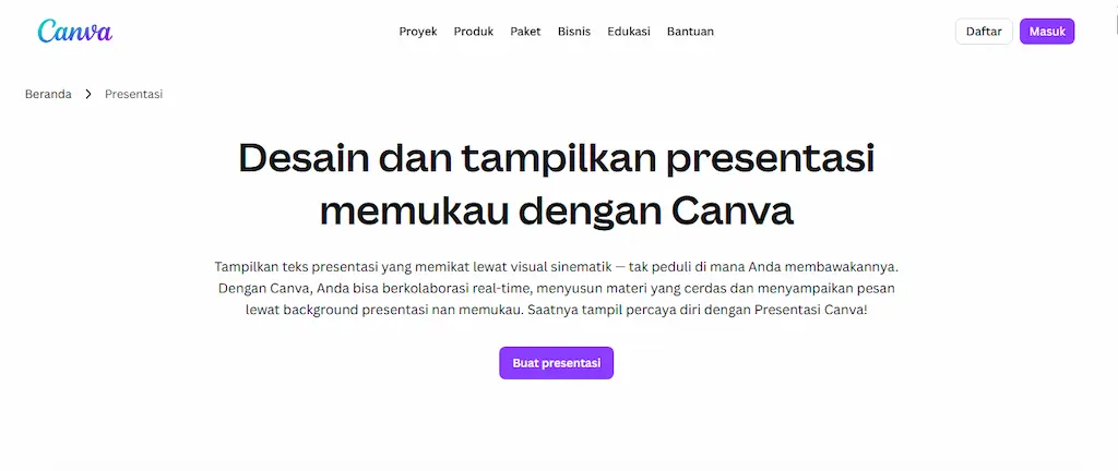 Canva Template PowerPoint Gratis dan Legal