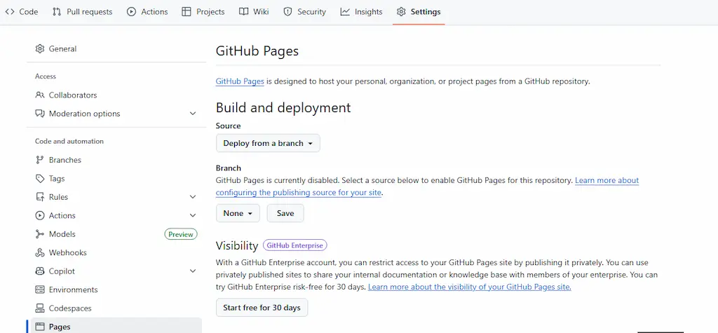 Github Pages hosting gratis untuk website