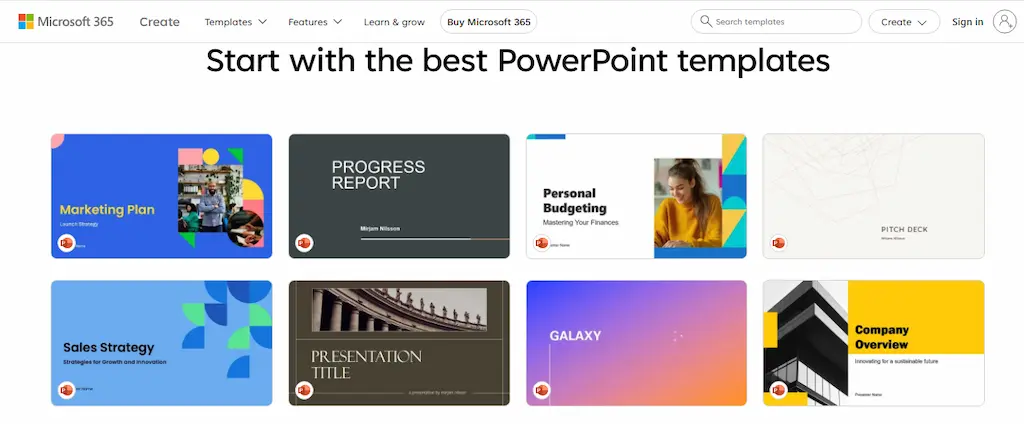 MicrosoftCreate Template PowerPoint Gratis dan Legal