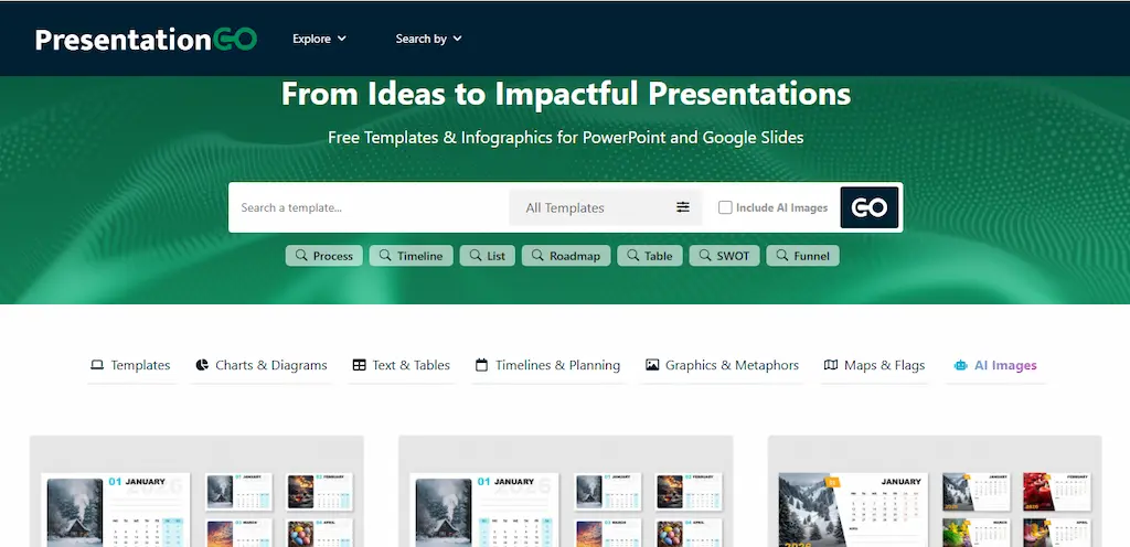 PresentationGO Template PowerPoint Gratis dan Legal