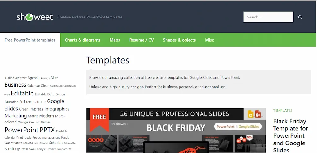 Showeet Template PowerPoint Gratis dan Legal