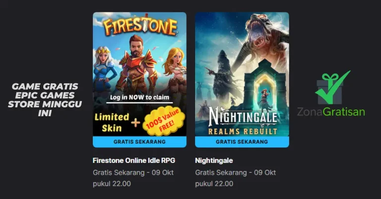 Game gratis Epic Games 3 Oktober