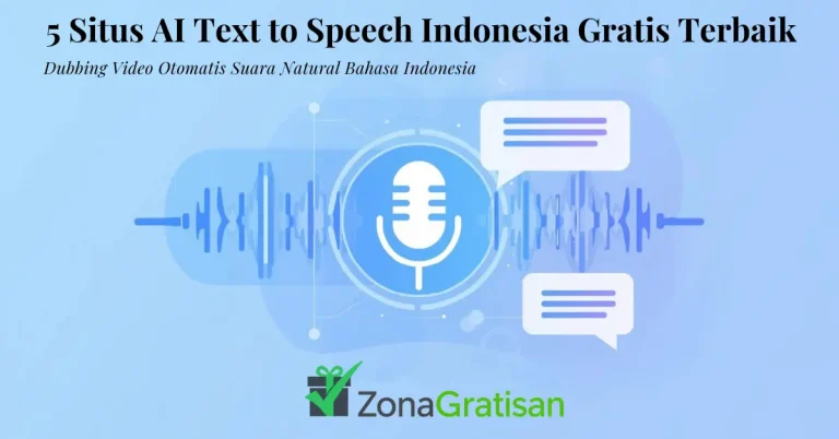 AI text to speech indonesia gratis dengan suara natural Bahasa Indonesia.
