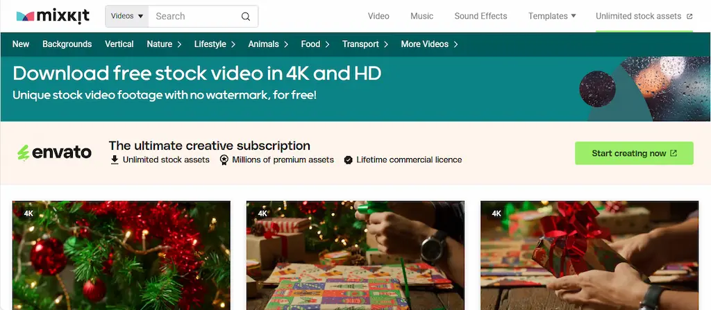 Website Mixkit penyedia stock video gratis tanpa watermark